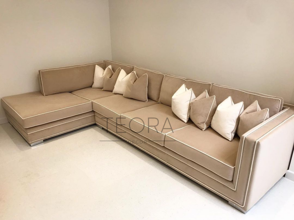 The Luxury Corner Sierra Piping Sofa